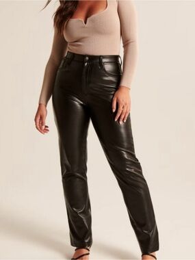 Abercrombie & Fitch | The 90s Relaxed High-Rise Faux Leather Pants